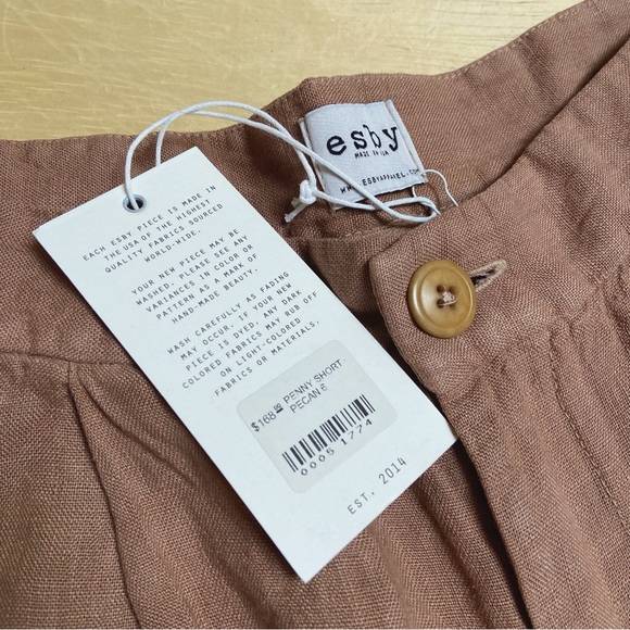 Esby Apparel | Penny Shorts | Pecan | 6 - Picture 3 of 4
